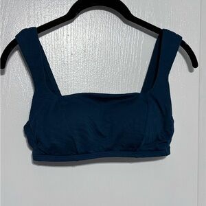 Jacquard Square Neck Bralette Bikini Top 015